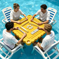 Table de mahjong flottante légère et durable en EVA, imperméable, pour le divertissement au bord de la piscine, du lac ou de la plage