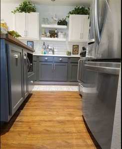 Gabinetes de Cocina Modernos Minimalistas de Lujo, Totalmente de Madera, Personalizados, Gabinetes de Pared y de Piso, Fabricante Mayorista - Product Image 3