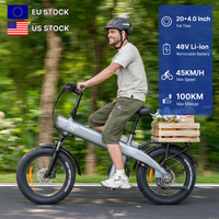 KIXIN NEW Q3S Plus Vélo Électrique Pliable Tout-Terrain 20 Pouces Fatbike Électrique Urbain