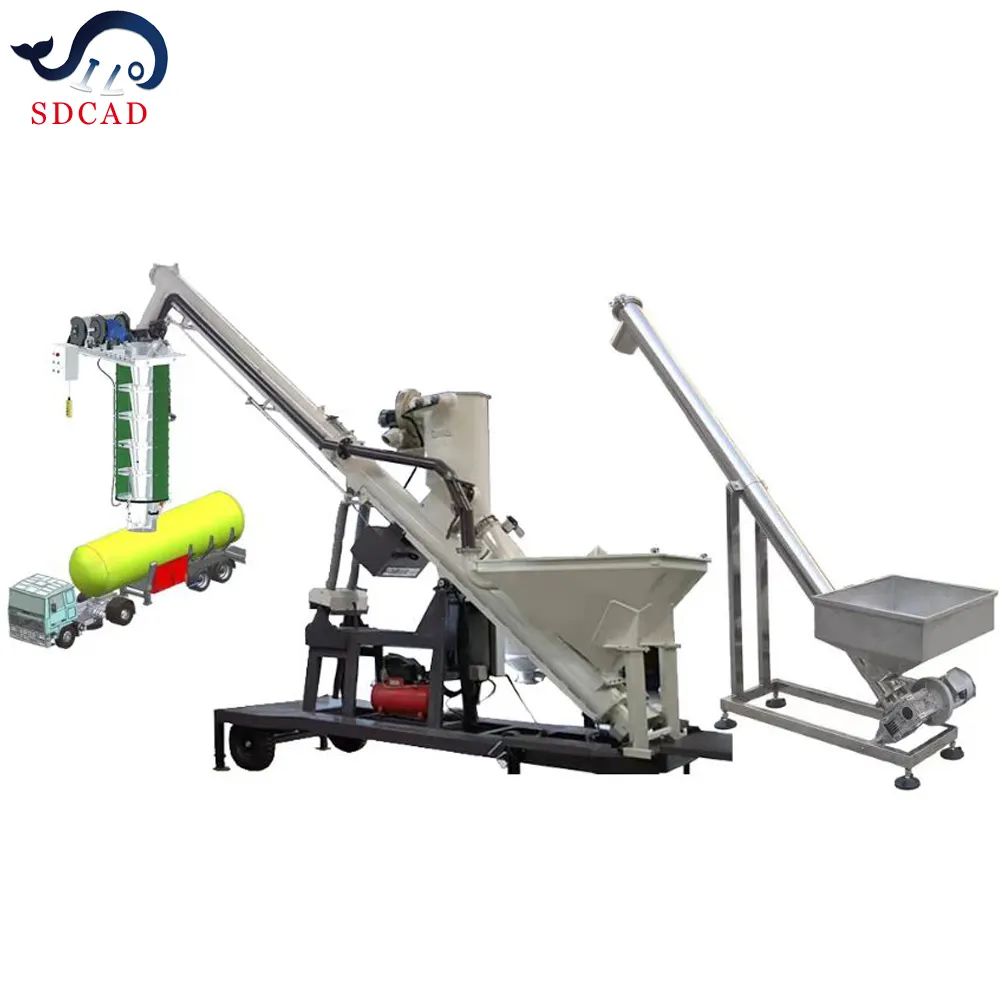 SDCAD Brand Bulk telescopic device Mobile Bulk Truck Loading Systems bulk material loading unloading