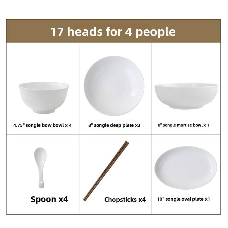 ensemble blanc 17 pièces