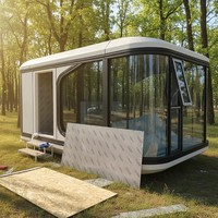 Minuscule Smart Préfabriqué Japon Chine Espace Mobile Capsule Maison Hôtel Maison Villa 2 3 Chambres Luxe pour Extérieur