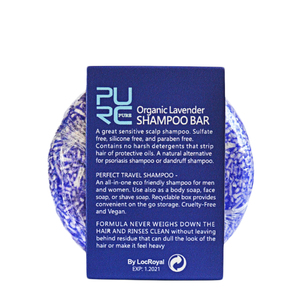 Barre de shampooing à la lavande végétalienne biologique OEM-Formule nourrissante et antipelliculaire 2-en-1 pour femmes - Product Image 2
