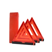 Triangle d'avertissement pour la sécurité DOT Kit de triangle réfléchissant Triangle de danger pliant d'urgence