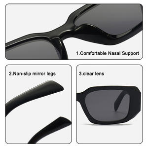 2025 הגעה חדשה מסגרת מרובעת אישית מעצב בגדי נשים גברים משקפי שמש גברים גברים משקפי שמש - Product Image 2