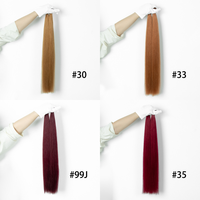 Extensions de cheveux à pointe plate prêtes à être expédiées, en cheveux humains, kératine pré-collée, pointe en K, noir naturel, qualité supérieure, pour usage en salon