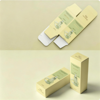 Boîtes en papier pour cosmétiques écologiques Emballage en carton recyclable Emballage de parfum gaufré Boîte en papier durable