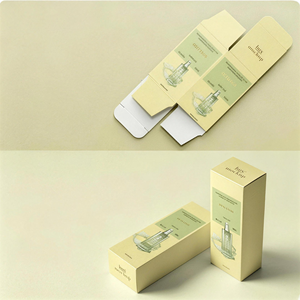 Rigid <b>Box</b> Ivory Board Gold Foil Plant Design High-End Gift Packaging - Product Image 3