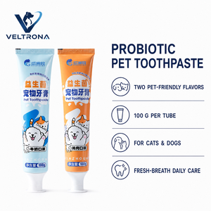Kit de dentifrice probiotique pour animaux de compagnie – Soin buccal chien et <span class=keywords><strong>chat</strong></span> saveur lait et poulet – Haleine fraîche, contrôle de la plaque et du tartre – Vente en gros - Product Image 4