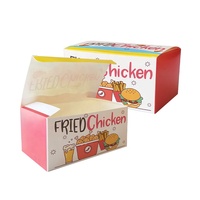 Caja de Comida para Llevar de Papel con Impresión Personalizada para Fish and Chips, Pollo Frito y Comida Rápida, con Logotipo Personalizado