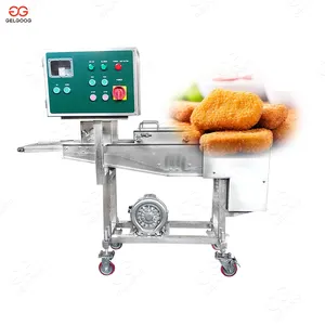 Small Burger And Patties Manufacturing Machine Frying Line Chicken Nuggets Processing Line