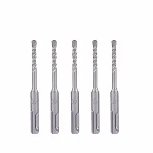 LAVIE 5pcs 4mm 5mm 6mm Elektrische Hammer SDS Plus Bohrer Set 110mm Beton Wand ziegel Block Mauerwerk Loch Sah Bohren 016