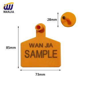 WJ402 étiquettes d'identification d'animaux personnalisables étiquettes d'oreille durables impression laser étanche bovins moutons porcs Instrument vétérinaire - Product Image 4