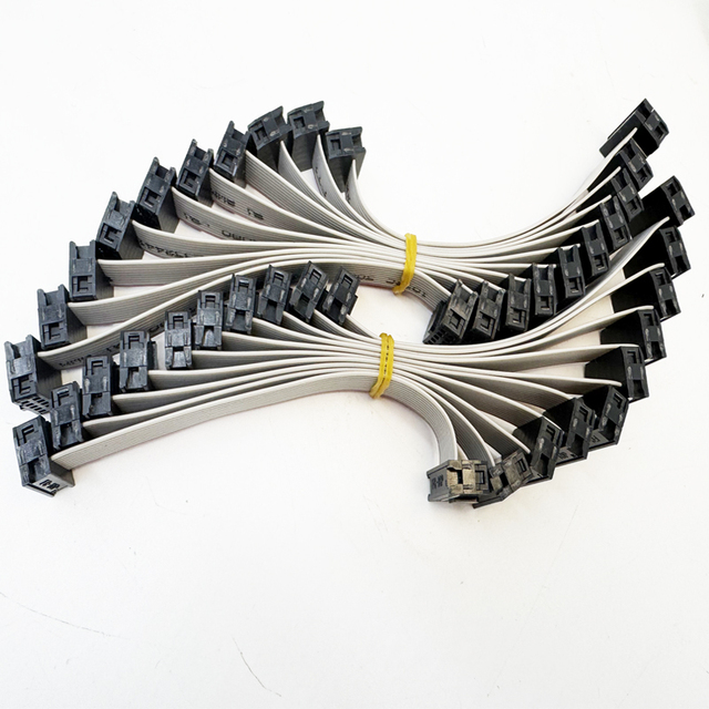 1.27mm Pitch 2x5 Pin 10 Pin 10 Wire IDC Flat Ribbon Cable  with 100mm
