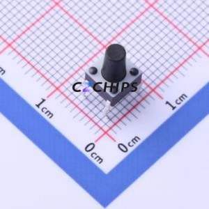 1-1825910-4 Tactile Switch Through hole Component (THT)-4P,6x6mm Switch Single Pole Single Throw Round Button 1.6N Through Hole - Product Image 1