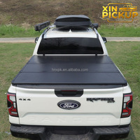 Cubierta Manual Retráctil Rígida de Aluminio Plegable en Tres Partes para Camioneta Nissan Navara Titan Amarok Mazda BT50 Triton
