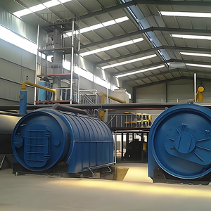 Planta de combustible y aceite de pirólisis Máquina de reciclaje de plástico Planta de reciclaje de neumáticos de desecho de caucho - Product Image 6