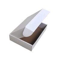 Cajas de Cartón Corrugado Kraft Blanco sin Imprimir con Recubrimiento UV Ecológico OEM ODM - Base en Blanco para Logotipo Personalizado, Embalaje para Cámaras