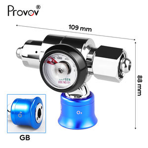 Conectores Estándar para Cilindros de <span class=keywords><strong>Gas</strong></span>, Regulador de Oxígeno Médico Portátil Pequeño para Ambulancia, Hospital, Clínica, Sistema de Suministro de O2 - Product Image 4