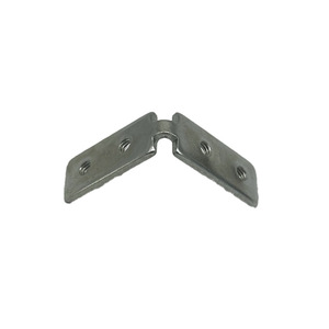 Supports d'angle en aluminium 12x47mm, support d'angle droit en acier galvanisé pour portes, fenêtres, armoires, accessoires de quincaillerie - Product Image 4