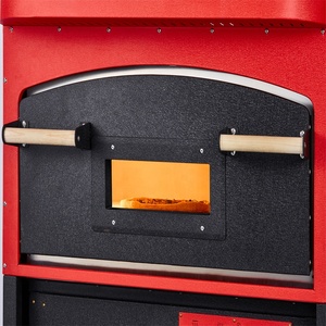 เชิงพาณิชย์สวยสีแดงและสีดำชั้นยืนเตาอบเตาเผาไฟฟ้าที่มีตู้220โวลต์ไฟฟ้าเชิงพาณิชย์เตาอบพิซซ่าราคา - Product Image 3