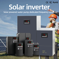 Onduleur VFD solaire de haute qualité triphasé 380v AC Drive 4kw Vfd fabricants fréquence onduleur de pompe solaire 4hp AC DC entrée hybride