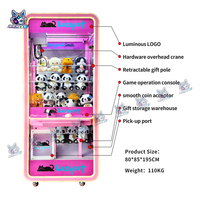 Machine à griffes attrape-jouets populaire pour centre commercial et salle d'arcade, distributeur de peluches en gros