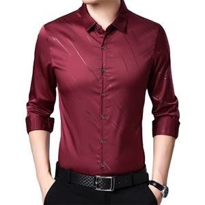 <span class=keywords><strong>2021</strong></span> <span class=keywords><strong>printemps</strong></span> et automne nouvelle ligne d'impression pour hommes décontracté mince chemise à manches longues - Product Image 1