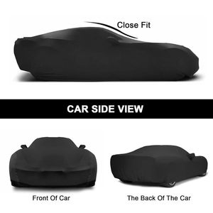 Funda para Coche de Alta Calidad al por Mayor con Logotipo Personalizado, Forro Polar Suave, Funda Elástica Antipolvo para Coche, Uso en Interiores - Product Image 4