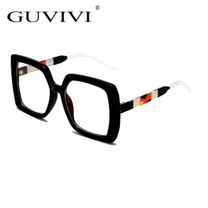 Guvivi光学フレームサプライヤー2021新ブランドデザイナースクエア眼鏡フレーム卸売光学フレーム