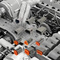 Kits de connecteurs et prises électriques étanches automatiques série DT, boîtier en laiton PA66 DT06-2S 3S 4S 6S 8S