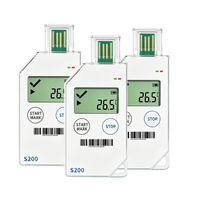 Registrador de Datos de Temperatura de Un Solo Uso S200 para Cadena de Frío de Alimentos y Farmacéuticos, USB PDF/CSV, 32,000 Registros, Monitoreo de Logística de Vacunas y Mariscos