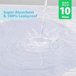 Almohadillas absorbentes de 4 capas para orinar, Protector de colchón impermeable lavable, almohadillas para cama de incontinencia para niños, adultos, mascotas - Product Image 3