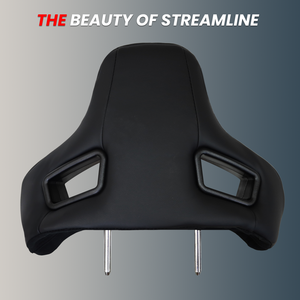 مسند رأس فاخر من جلد البولي يوريثين OEM لمقعد سيارة SSCUS Orifix الرياضي، من الإسفنج البارد المريح - Product Image 5