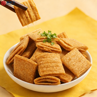 Chips de blé croustillantes au goût BBQ salé, collations aux céréales, certifiées HACCP, vente en gros, approvisionnement direct d'usine