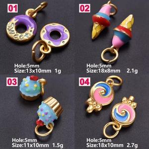 Collar de moda europeo-americano de acero inoxidable con colgante de cadena de eslabones sueltos, chapado en oro de 18 quilates, popular y básico para bricolaje. - Product Image 6