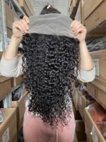 Perruques Lace Front Wig cheveux naturels malaisiens,, perruques cheveux humains, ondulées lisses, longue, 13x4, Swiss Lace, pour femmes noires