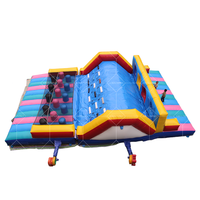Parcours d'obstacles gonflable en PVC de haute qualité avec toboggan Dragon, expérience de château gonflable idéale