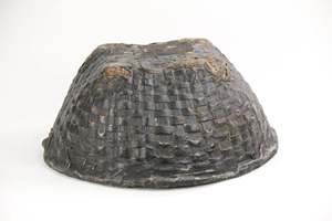 Canne tissée noire vintage, panier thaïlandais tissé à la main, organisateur de décoration rustique, design sculpté unique, polyvalent pour les occasions de mariage - Product Image 4
