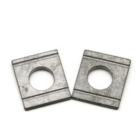 Fournisseur d'usine chinois de rondelles carrées coniques en acier galvanisé à chaud DIN 434 CNS 100 200 300HV M4-M100 pour profilés en U