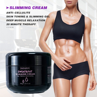 Crème chaude naturelle biologique personnalisée Gel de perte de graisse brûlage anti-cellulite taille huile abdominale crème amincissante à la sueur