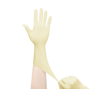 ถุงมือยางลาเท็กซ์แบบใช้แล้วทิ้ง ขนาด 12 นิ้ว แบบมีลาย ยาวพิเศษ สำหรับใช้ในห้องคลีนรูม - Product Image 1