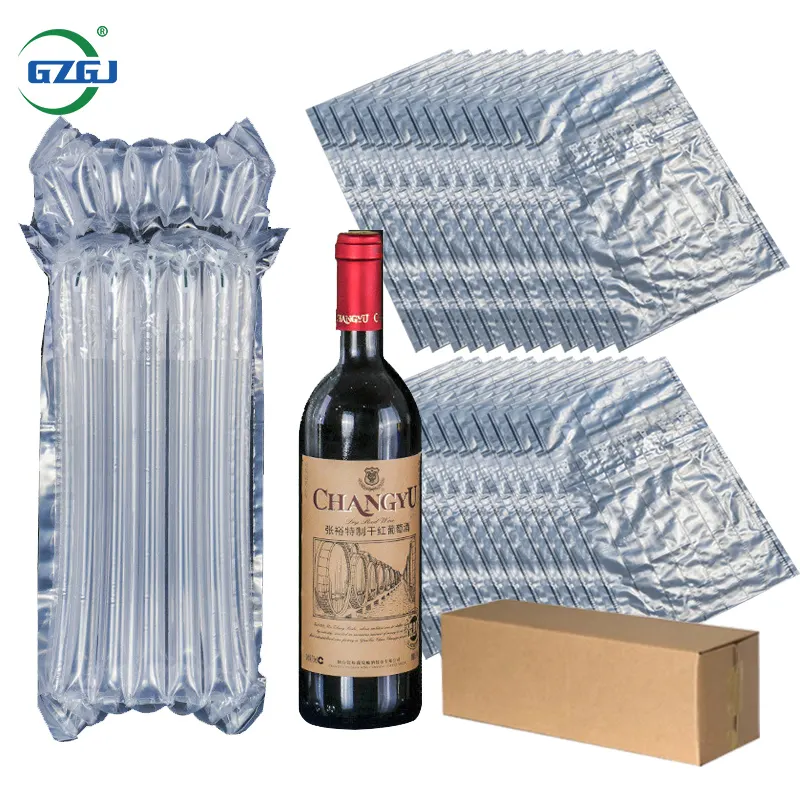 GZGJ Wine Bottle Protector Inflatable Bags For Wine Glass Bottle Protection Inflatable Air Column Cushion Bags