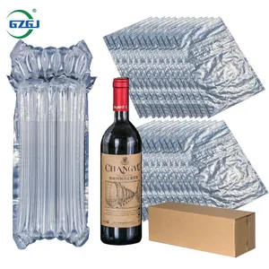 Şarap şişesi koruma için GZGJ şarap cam şişe koruyucu şişme çanta şişme hava sütun yastık çanta