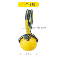 LY Factory Wholesale Eco-Friendly Fashion Classic Cute Training Dog Chew Toy Interactive EVA Floating Foam Ball Bite Pull Ring