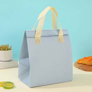 Grocery Restaurant Take-out Delivery Non Woven Solar Panel Letter Thermal Cooler <b>Bag</b> Waterproof Design for Catering <b>Food</b> Use - Product Image 4