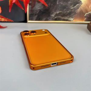 เคสโทรศัพท์แบบแม่เหล็กโลหะด้านใหม่สำหรับ iPhone 17 Pro 17 Pro Max ขอบอะลูมิเนียมกันกระแทก สีส้ม พร้อมส่งแบบดรอปชิปปิ้ง - Product Image 6