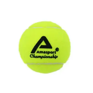 AMA SPORT Schlussverkauf individuelles Logo hochwertige 56 % Wolle Filz TN01 Turnierspieler-Profis-Tennisball