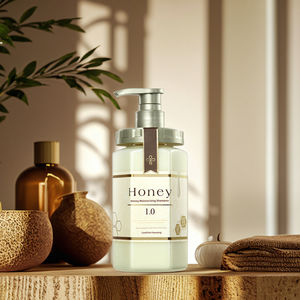 Ensemble de shampooing revitalisant hydratant nourrissant professionnel 2 en 1 pour le traitement de la croissance des cheveux <span class=keywords><strong>huile</strong></span> d'argan miel sans silicone - Product Image 1