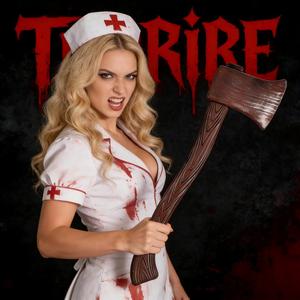 Hacha Falsa de Halloween, Artículos de Fiesta para Disfraces, Arma de Película de Terror, Hacha Falsa de Plástico al por Mayor para Fiesta de Halloween - Product Image 1